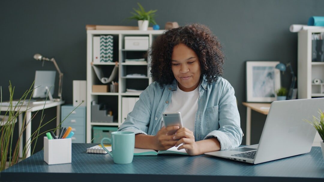 young african entrepreneur working